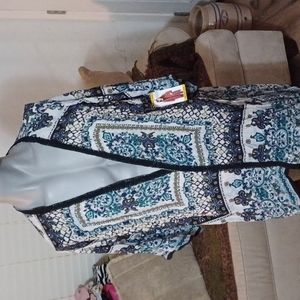 Bila teal open front NWT